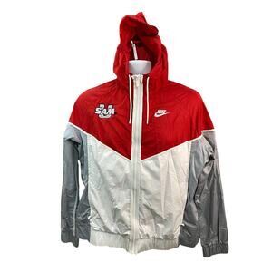 SAM University Nike Windrunner Red White Jacket Large Team Issued
